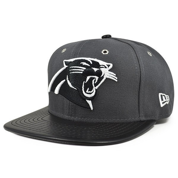 Carolina Panthers METAL HOOK Graphite Snapback 9Fifty New Era NFL Hat