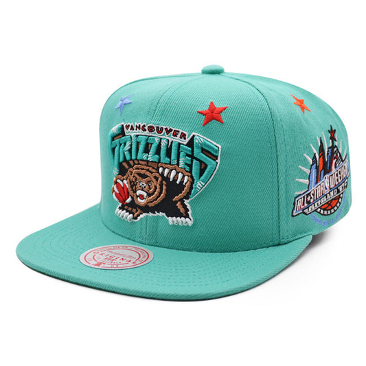 Vancouver Grizzlies NBA 1997 TOP-STAR Mitchell & Ness Snapback Hat - Teal