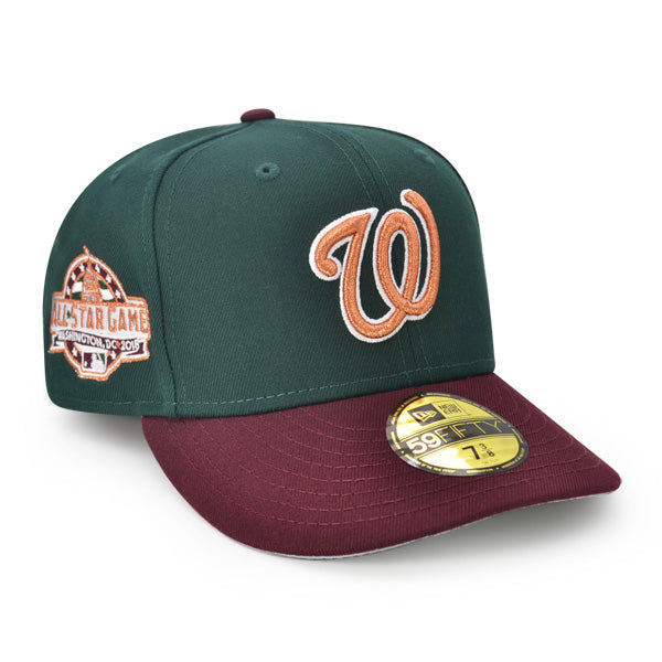 Washington Nationals 2018 ALL-STAR GAME Exclusive New Era 59Fifty Fitted Hat - Dark Green/Maroon