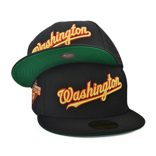 Washington Nationals2019 WORLD SERIES CHAMPIONS Exclusive New Era 59Fifty Fitted Hat - Black/Metallic Gold