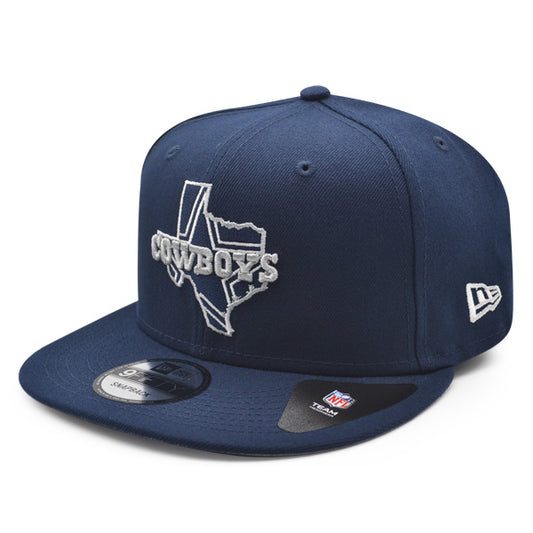 Dallas Cowboys New Era THE LOCAL 9Fifty Snapback NFL Hat - Navy/Gray