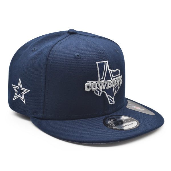 Dallas Cowboys New Era THE LOCAL 9Fifty Snapback NFL Hat - Navy/Gray