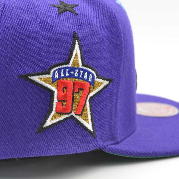 Toronto Raptors NBA 1997 TOP-STAR Mitchell & Ness Snapback Hat - Purple/Red