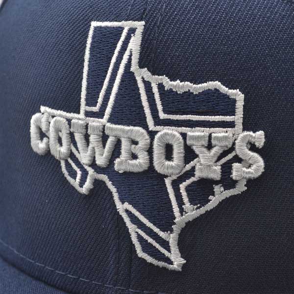 Dallas Cowboys New Era THE LOCAL 9Fifty Snapback NFL Hat - Navy/Gray
