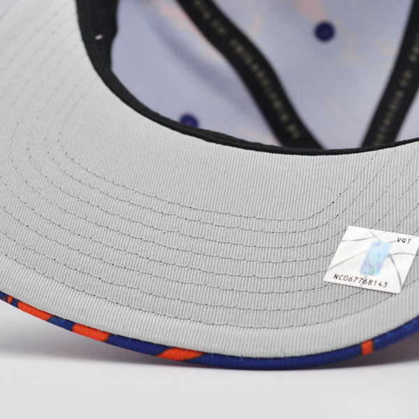 New York Knicks Mitchell & Ness DOWN FOR ALL Snapback Hat - Royal/Orange