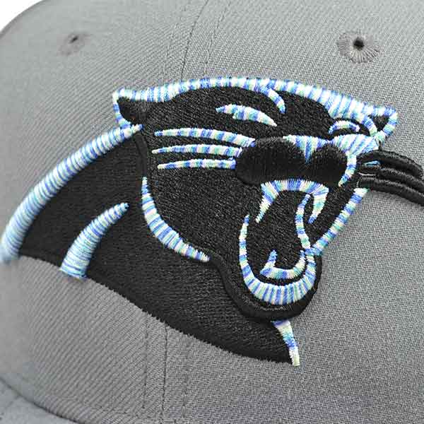 Carolina Panthers LOGO CRAZE Gray Snapback 9Fifty New Era NFL Hat