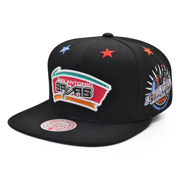 San Antonio Spurs NBA 1997 TOP-STAR Mitchell & Ness Snapback Hat - Black/Pink