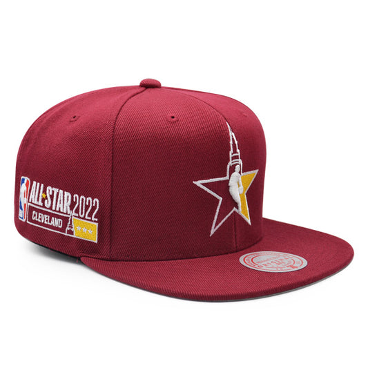 Cleveland Cavaliers 2022 NBA ALL-STAR GAME Mitchell & Ness Snapback Hat - Maroon