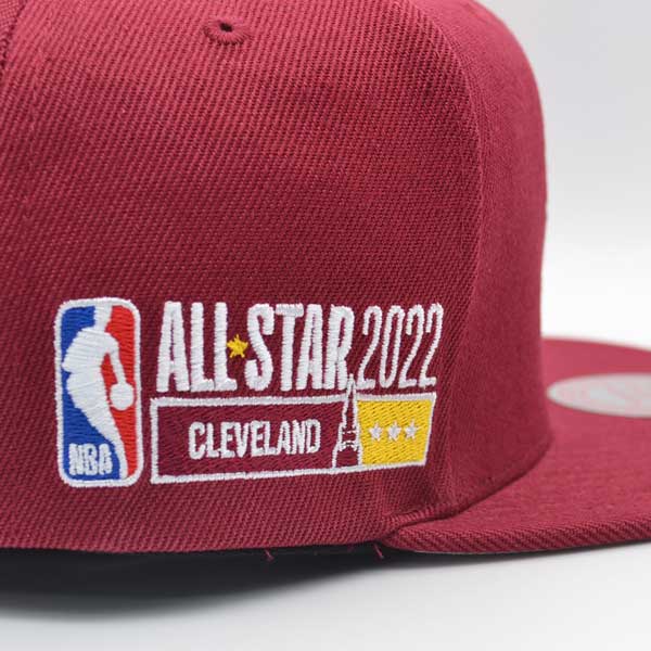 Cleveland Cavaliers 2022 NBA ALL-STAR GAME Mitchell & Ness Snapback Hat - Maroon