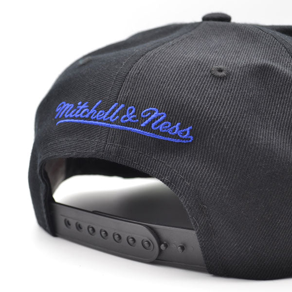 Washington Bullets Mitchell & Ness TEAM SCRIPT 2Tone Snapback Hat - Black/Royal