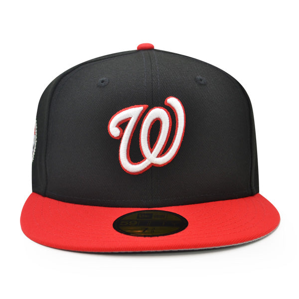 Washington Nationals 2008 INAUGURATION Exclusive New Era 59Fifty Fitted Hat - Black/Red