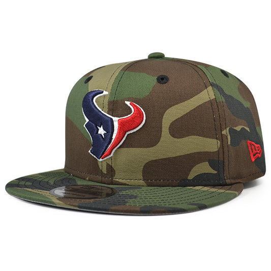 Houston Texans New Era NFL Woodland Camo Snapback 9Fifty Hat