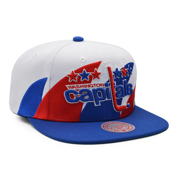 Washington Capitals NHL Mitchell & Ness SHARKTOOTH Snapback Hat - Royal/Red