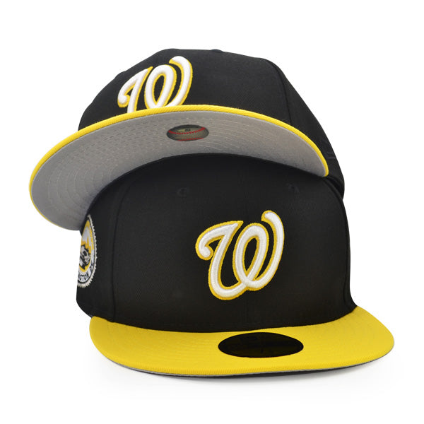 Washington Nationals 2008 INAUGURATION Exclusive New Era 59Fifty Fitted Hat - Black/Yellow