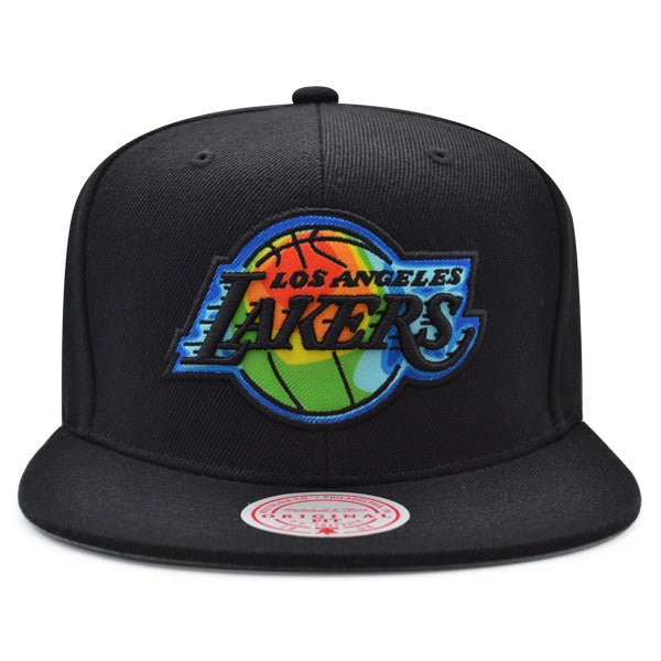 Los Angeles Lakers Mitchell & Ness THERMAL MAP Snapback NBA Hat - Black