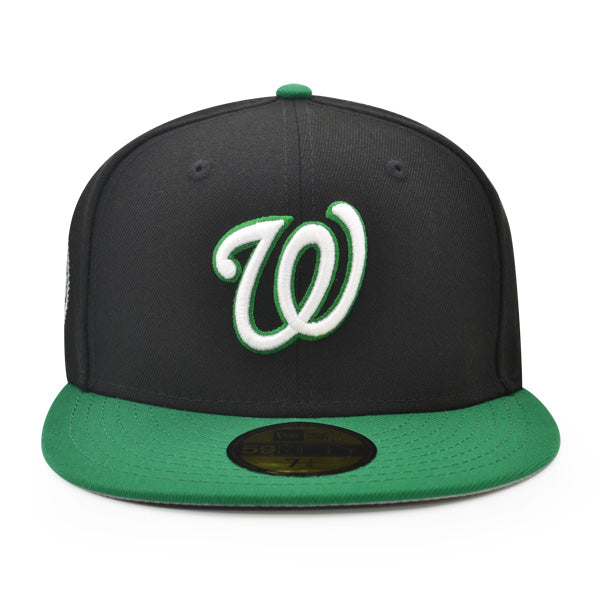 Washington Nationals 2008 INAUGURATION Exclusive New Era 59Fifty Fitted Hat - Black/Green