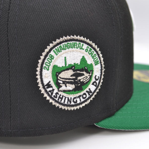 Washington Nationals 2008 INAUGURATION Exclusive New Era 59Fifty Fitted Hat - Black/Green