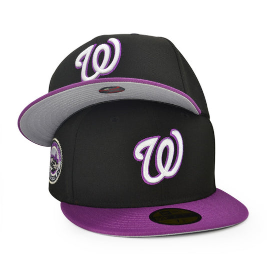 Washington Nationals 2008 INAUGURATION Exclusive New Era 59Fifty Fitted Hat - Black/Purple