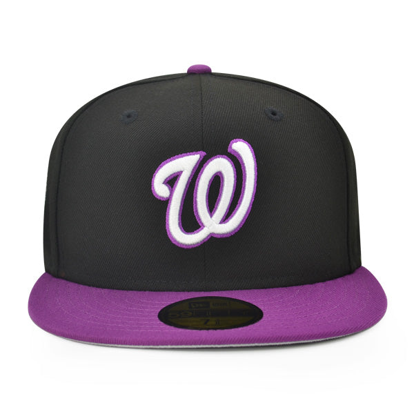 Washington Nationals 2008 INAUGURATION Exclusive New Era 59Fifty Fitted Hat - Black/Purple