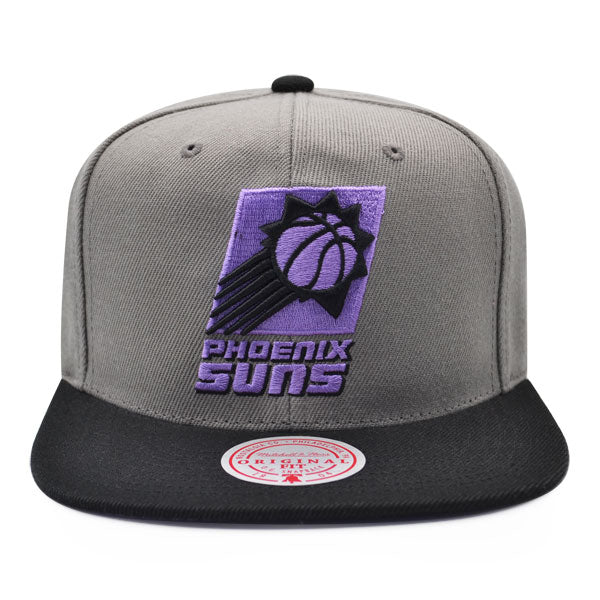 Phoenix Suns NBA Mitchell & Ness NEON LIGHTS Snapback Hat - Gray/Black/Purple