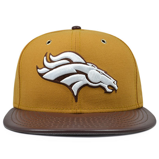 Denver Broncos METAL HOOK Peanut Butter Fitted 59Fifty New Era NFL Hat