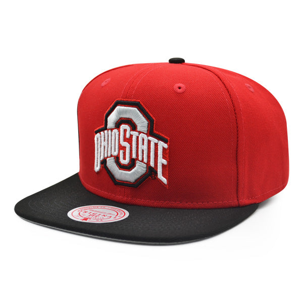 Ohio State Buckeyes NCAA Mitchell & Ness JUMBOTRON Snapback Hat - Red/Black