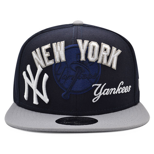 New York Yankees New Era TEAM MIX 9Fifty Snapback MLB Hat - Navy/Gray