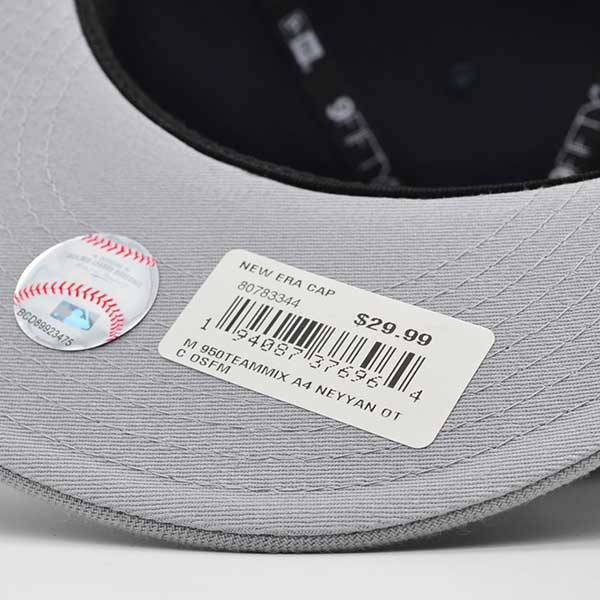 New York Yankees New Era TEAM MIX 9Fifty Snapback MLB Hat - Navy/Gray