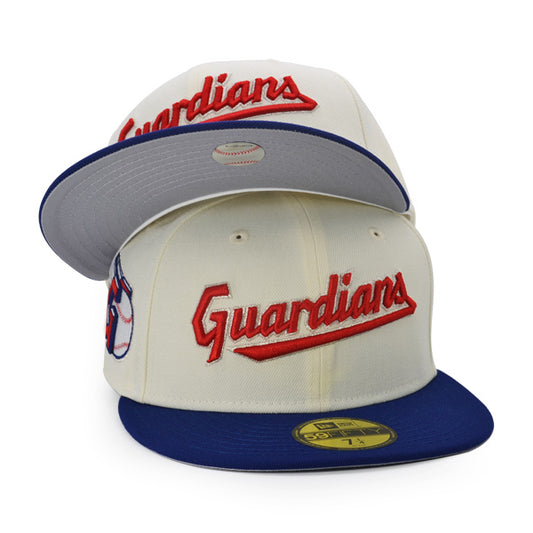 Cleveland Guardians Alternate Team Exclusive New Era 59Fifty Fitted Hat - Chrome/Navy