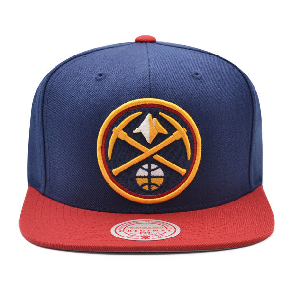 Denver Nuggets Mitchell & Ness Classic 2Tone Snapback NBA Hat - Navy/Maroon