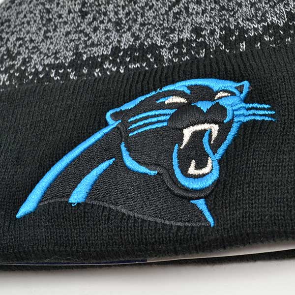 Carolina Panthers SPECKLE KNIT New Era Cuffed Pom NFL Hat