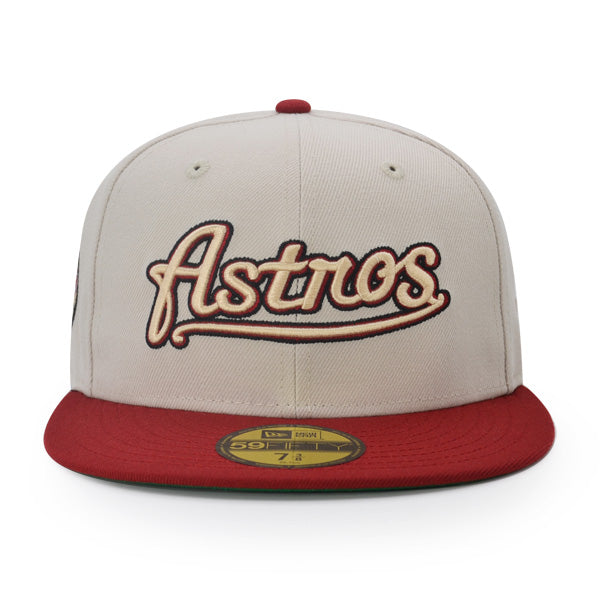 Houston Astros 45 Years EXCLUSIVE New Era 59Fifty Fitted Hat - Stone/Brick