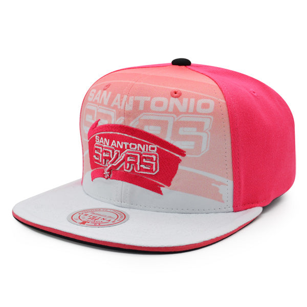San Antonio Spurs Mitchell & Ness 2012 NBA DRAFT DAY Snapback Hat - Pink
