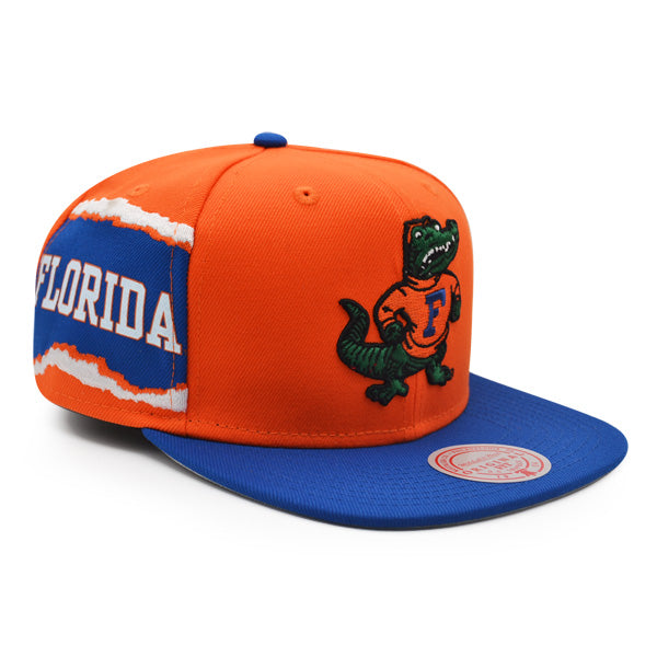 Florida Gators NCAA Mitchell & Ness JUMBOTRON Snapback Hat - Orange/Royal