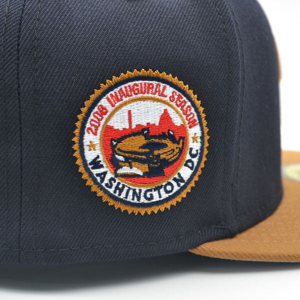 Washington Nationals 2008 INAUGURATION Exclusive New Era 59Fifty Fitted Hat - Navy/Bronze