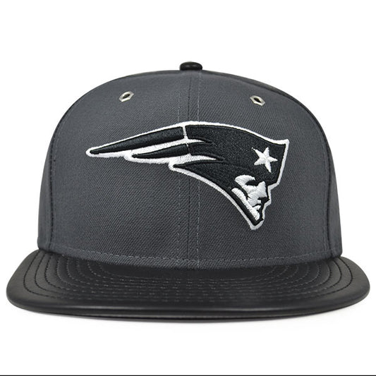 New England Patriots METAL HOOK Graphite Fitted 59Fifty New Era NFL Hat