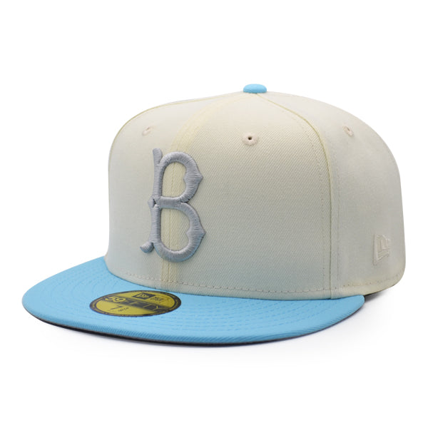 Brooklyn Dodgers 1949 ALL-STAR GAME Exclusive New Era 59Fifty Fitted Hat  - Chrome/Sky/Silver