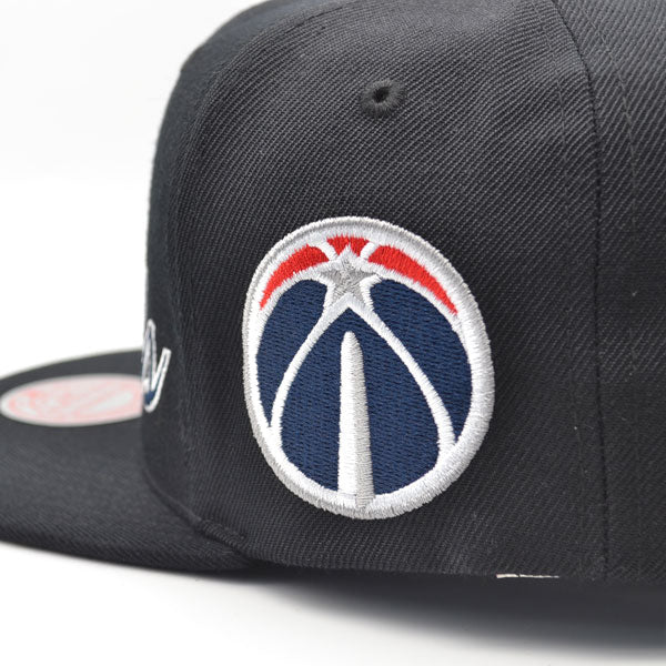 Washington Wizards Mitchell & Ness TEAM SCRIPT 2Tone Snapback Hat - Black/Navy