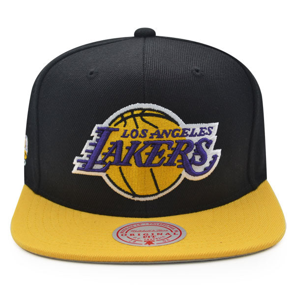 Los Angeles Lakers 2000 NBA Finals Champions Mitchell & Ness Snapback Hat - Black/Yellow