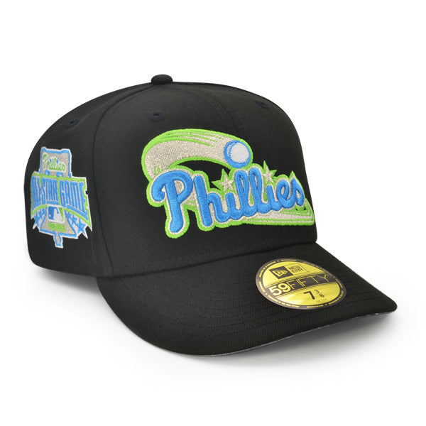 Philadelphia Phillies 1996 All-Star Game THE GALAXY Exclusive New Era 59Fifty Fitted Hat - Black/Dolphin Blue