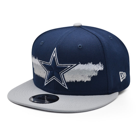 Dallas Cowboys EXCLUSIVE New Era SCRIBBLE 9Fifty Snapback NFL Hat - Navy/Gray