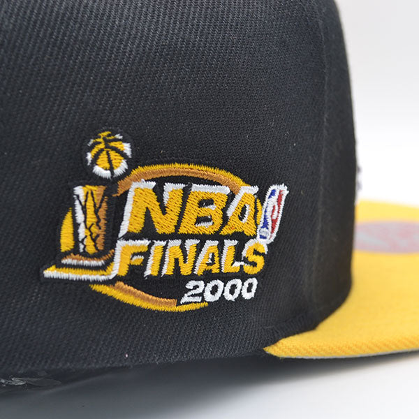 Los Angeles Lakers 2000 NBA Finals Champions Mitchell & Ness Snapback Hat - Black/Yellow