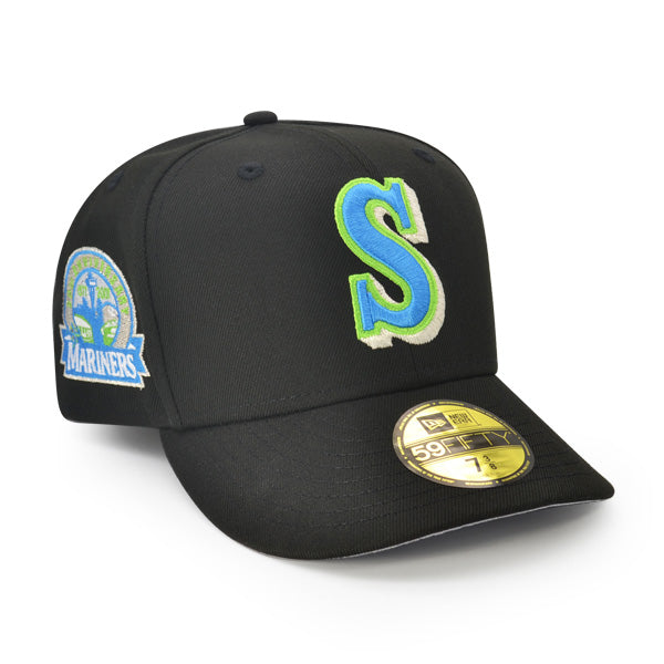 Seattle Mariners 30th Anniversary THE GALAXY Exclusive New Era 59Fifty Fitted Hat - Black/Dolphin Blue
