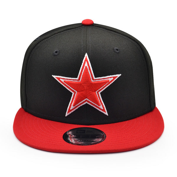 Dallas Cowboys EXCLUSIVE New Era COLOR PACK 9Fifty Snapback NFL Hat - Black/Red