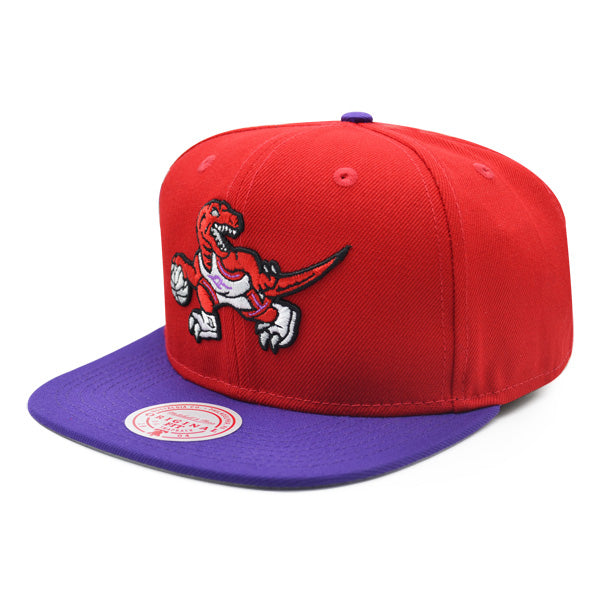 Toronto Raptors Mitchell & Ness JUMBOTRON Snapback Hat - Red/Purple