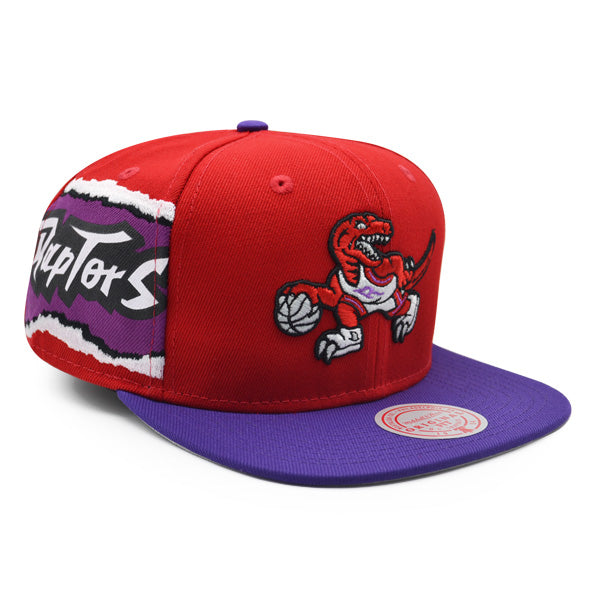 Toronto Raptors Mitchell & Ness JUMBOTRON Snapback Hat - Red/Purple