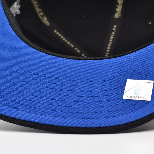 Orlando Magic Mitchell & Ness TEAM SCRIPT Snapback Hat - Black/Royal