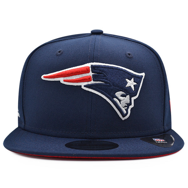 New England Patriots New Era 6-TIME CHAMPIONS TEAM TRIBUTE 9Fifty Snapback NFL Hat - Navy