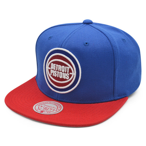 Detroit Pistons 1989 NBA Finals Champions Mitchell & Ness Snapback Hat - Royal/Red