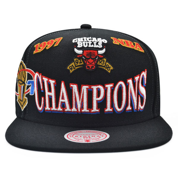 Jordan Days HWC Exclusive Mitchell & Ness Chicago Bulls 1997 NBA Champions Locker Room Snapback Hat - Black